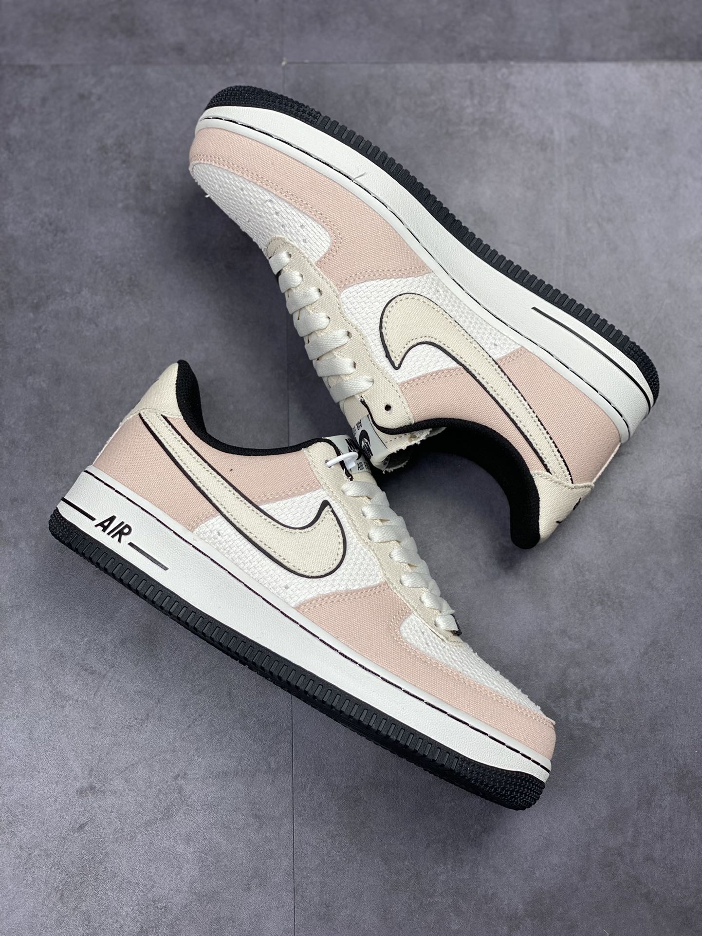 Nike Air Force 1 Low 07 白粉帆布拼接315122-668