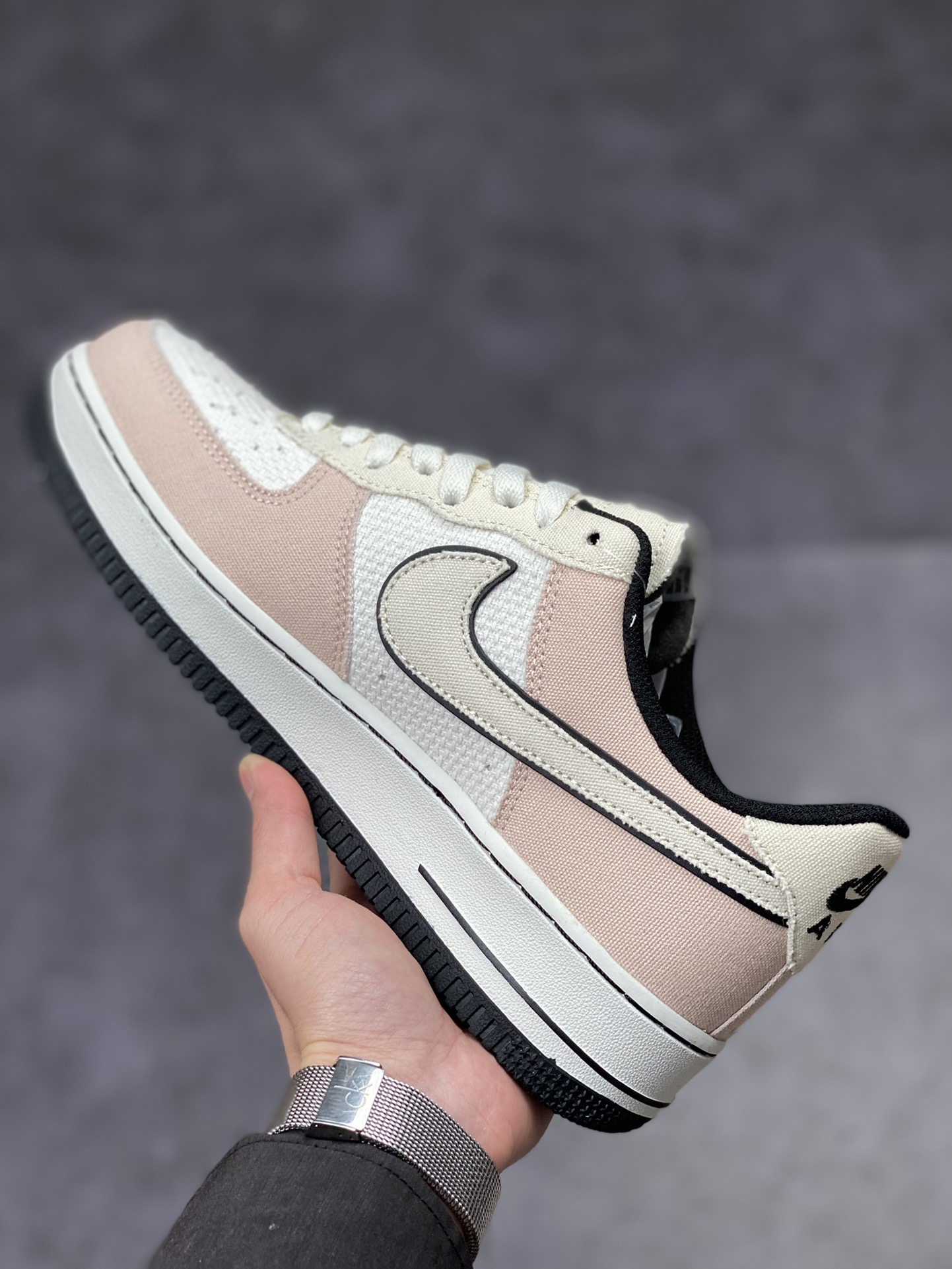 Nike Air Force 1 Low 07 白粉帆布拼接315122-668