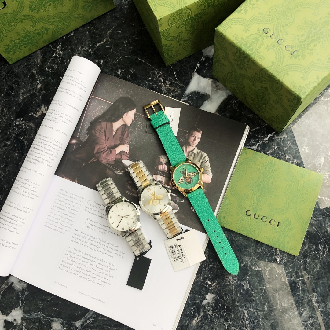 GUCCI Gucci está equipado con un movimiento de cuarzo suizo original, la cubierta inferior está codificada igual que el…