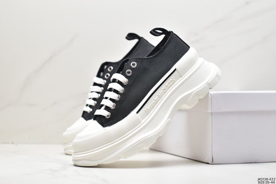 Italian high-end luxury brand-Alexander McQueen sole sneakers low-top fashion