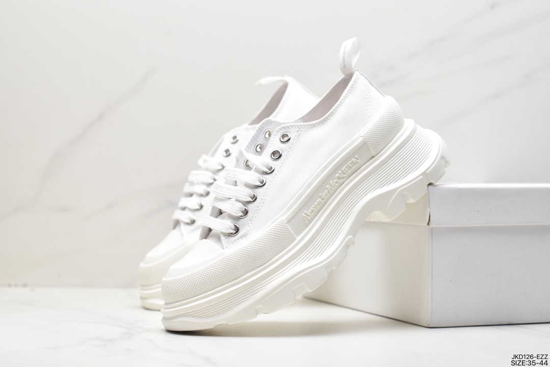 Italian high-end luxury brand-Alexander McQueen sole sneakers low-top fashion