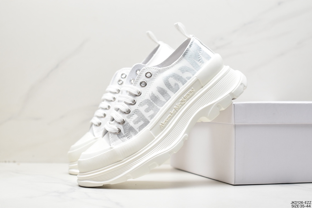 Italian high-end luxury brand-Alexander McQueen sole sneakers low-top fashion