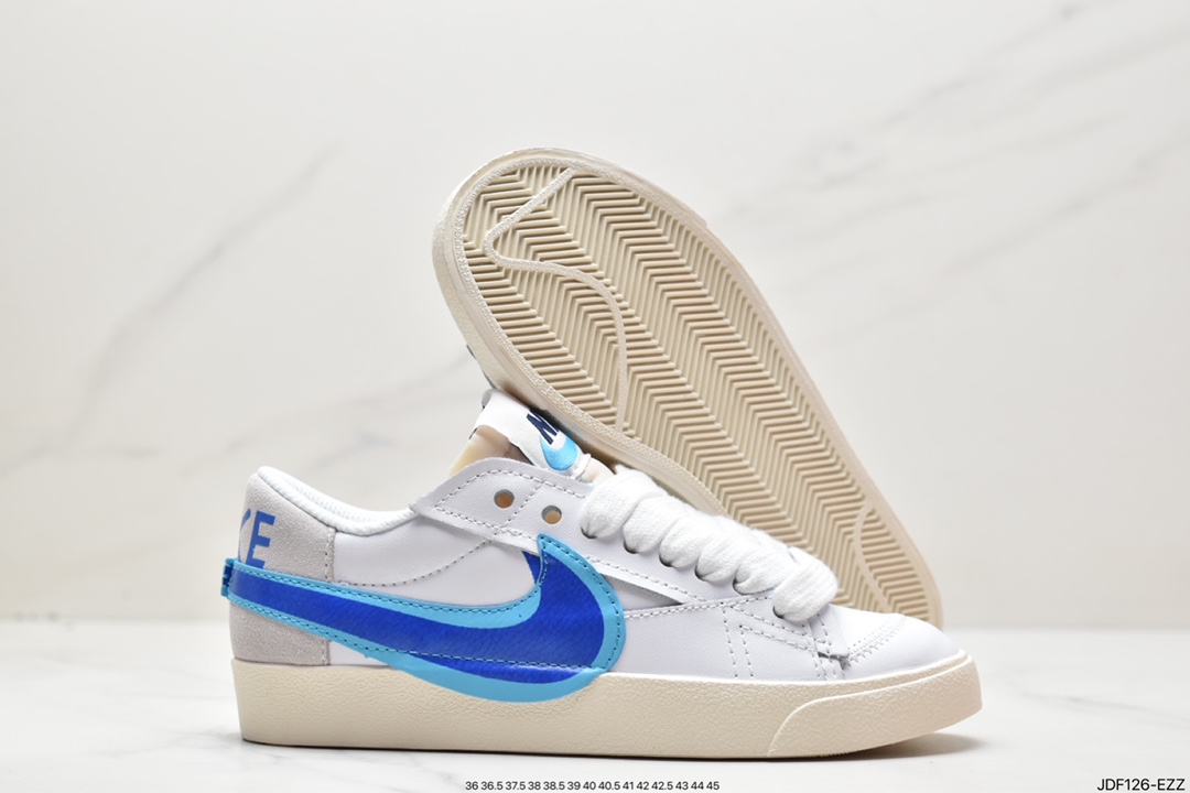 125 耐克Blazer Low '1977 Vintage”White/Light Blue/Grey”经典开拓者DC4769-105