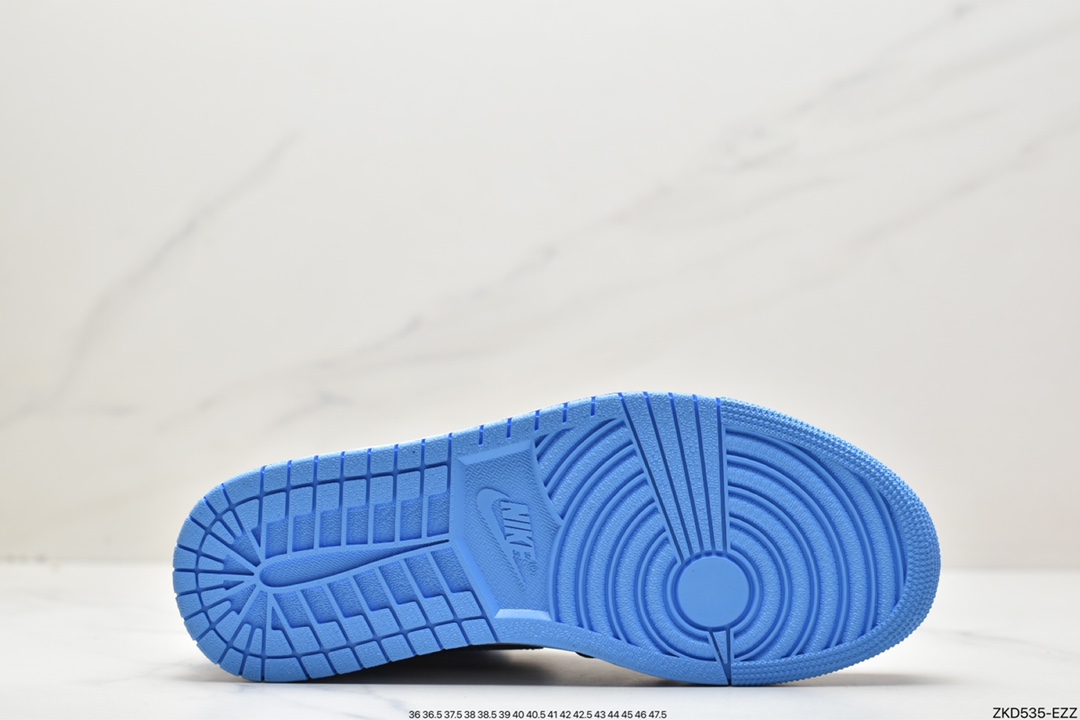 270 Air Jordan 1 High OG ”True Blue” AJ1 乔1黑蓝脚趾配色 高帮篮球鞋 DZ5485-400