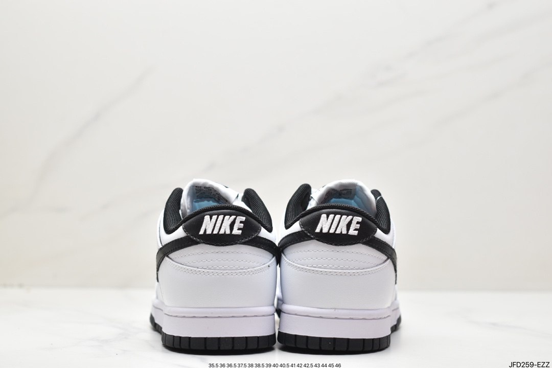 170 WMNS SB Dunk Low”Reverse Panda”扣篮系列低帮休闲运动滑板板鞋“皮革白黑反转熊猫”DD1503-113