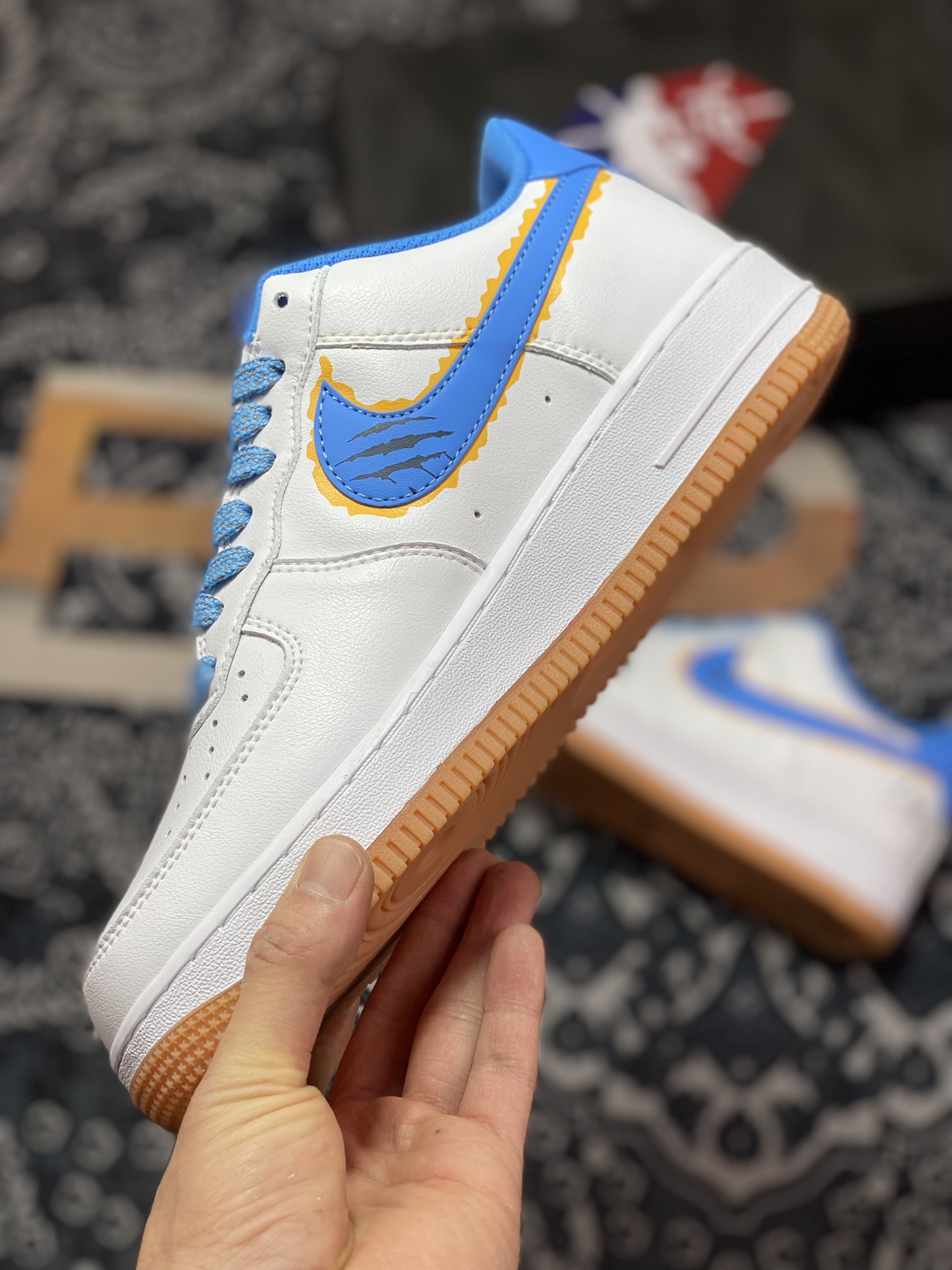 200 Nike Air Force 1Low '07 LV8”Ja Morant 12”空军一号低帮“白北卡蓝莫兰特”NH1412-992