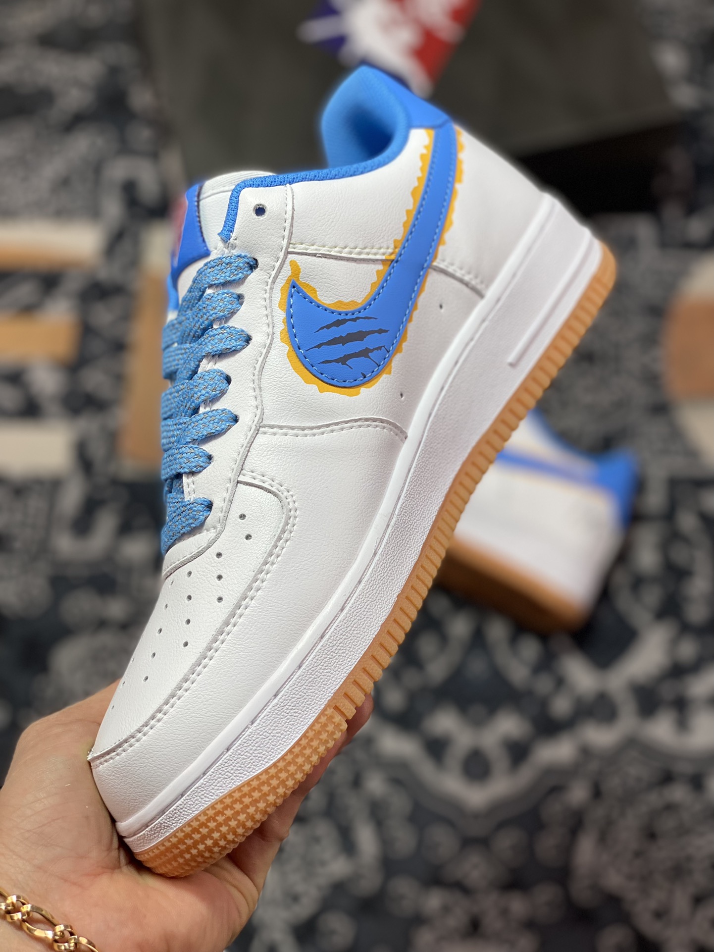 200 Nike Air Force 1Low '07 LV8”Ja Morant 12”空军一号低帮“白北卡蓝莫兰特”NH1412-992