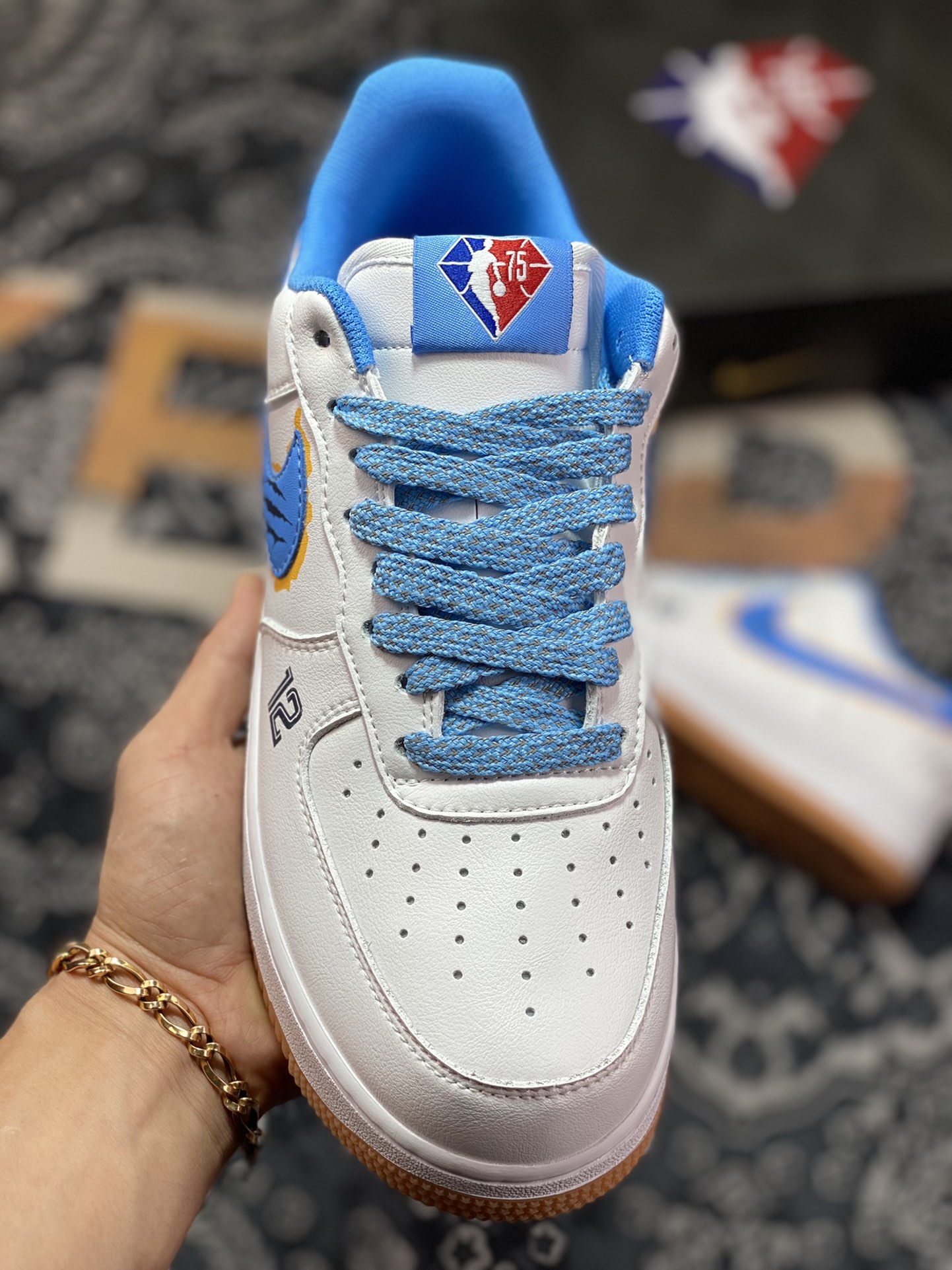 200 Nike Air Force 1Low '07 LV8”Ja Morant 12”空军一号低帮“白北卡蓝莫兰特”NH1412-992