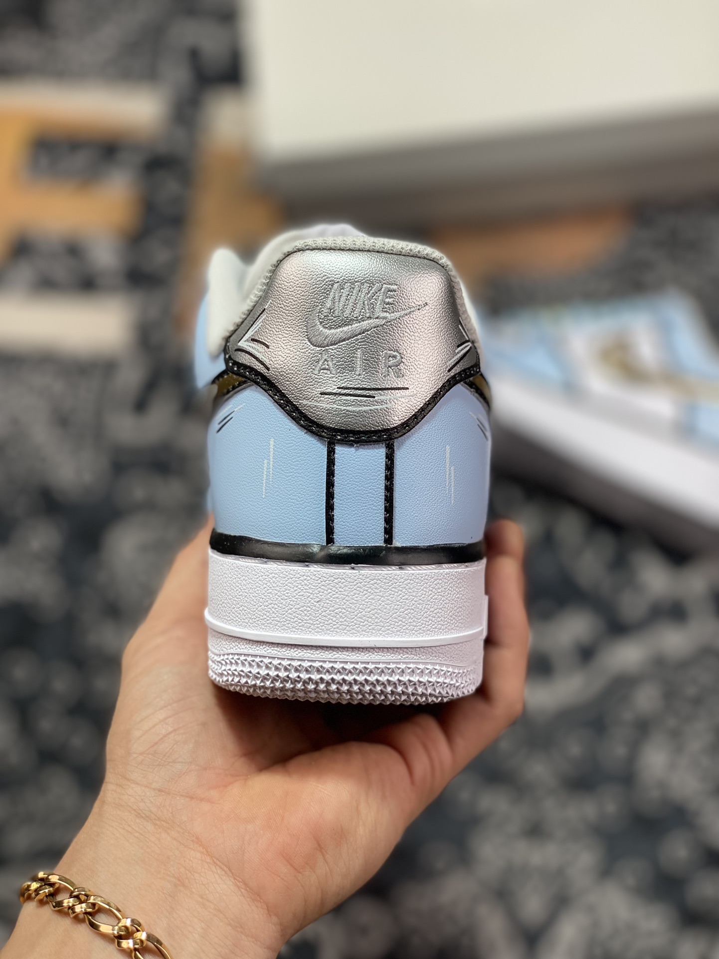 260 Nike Air Force 1 '07 Low”White/Black/Gold/Blue”空军一号CW2288-212