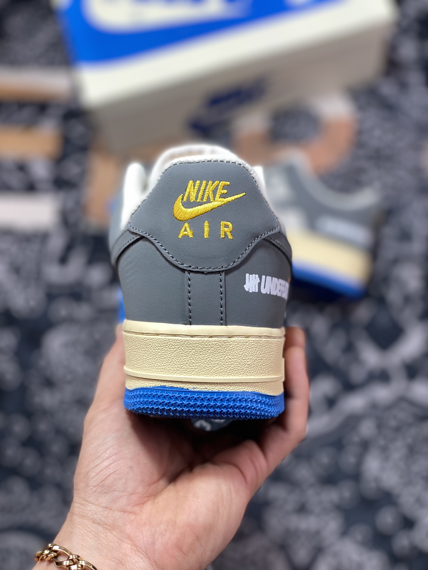 220 UNDEFEATED x Nike Air Force 1’07 Low”Blue/Grey”空军一号315122-005
