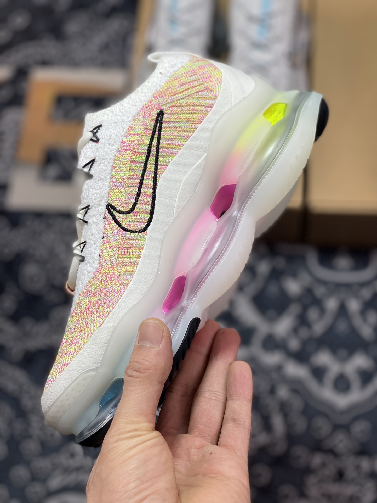 280 Nike Air Max Scorpion Flyknit”White/Black/Multicolor”天蝎座系列2022款超FJ6031-910