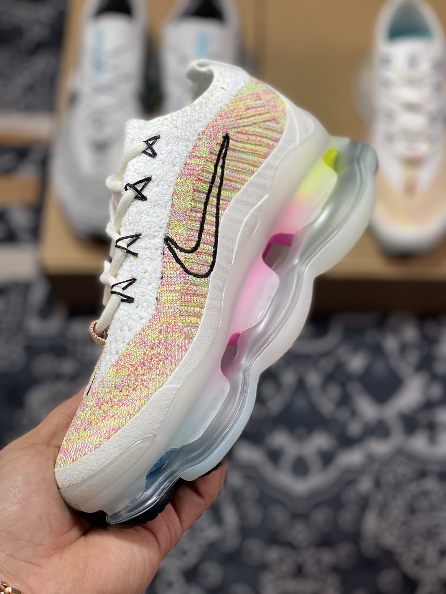 280 Nike Air Max Scorpion Flyknit”White/Black/Multicolor”天蝎座系列2022款超FJ6031-910
