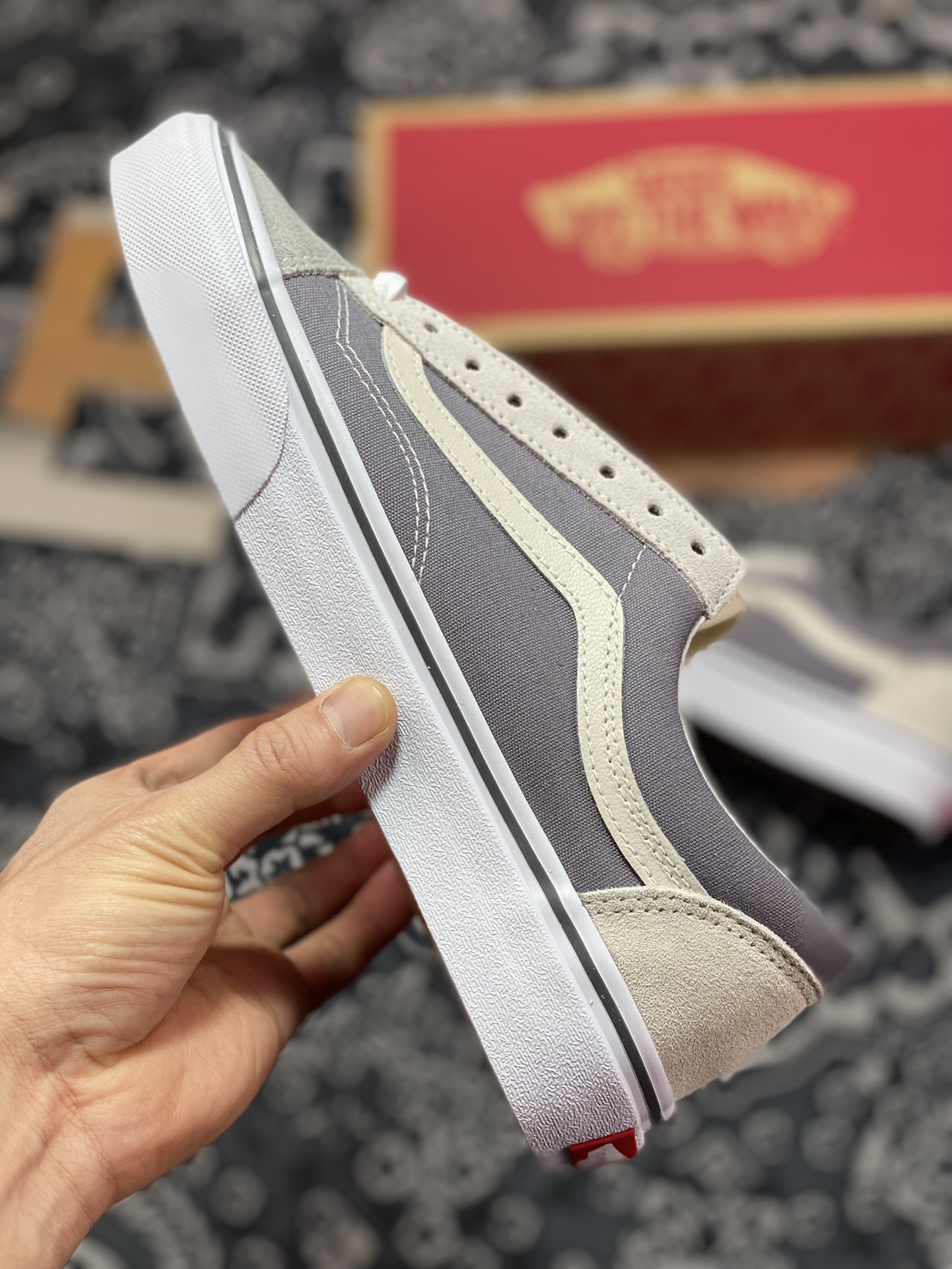 160   Vans Style 36 拼接黑灰 范斯官方全新配色低帮灰黑硫化滑板VN0A54F6B92