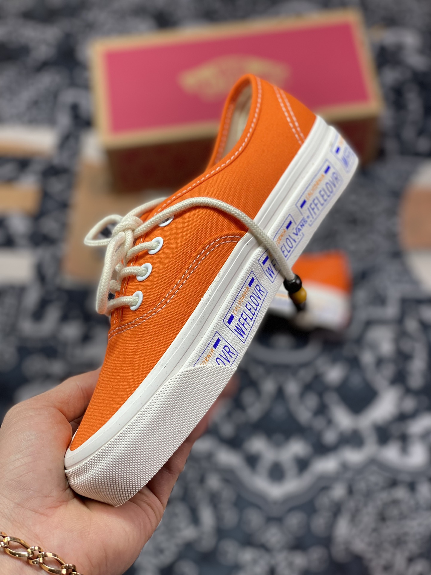 140   Vans Authentic 44 DX  春夏新款 活力橙串珠鞋带