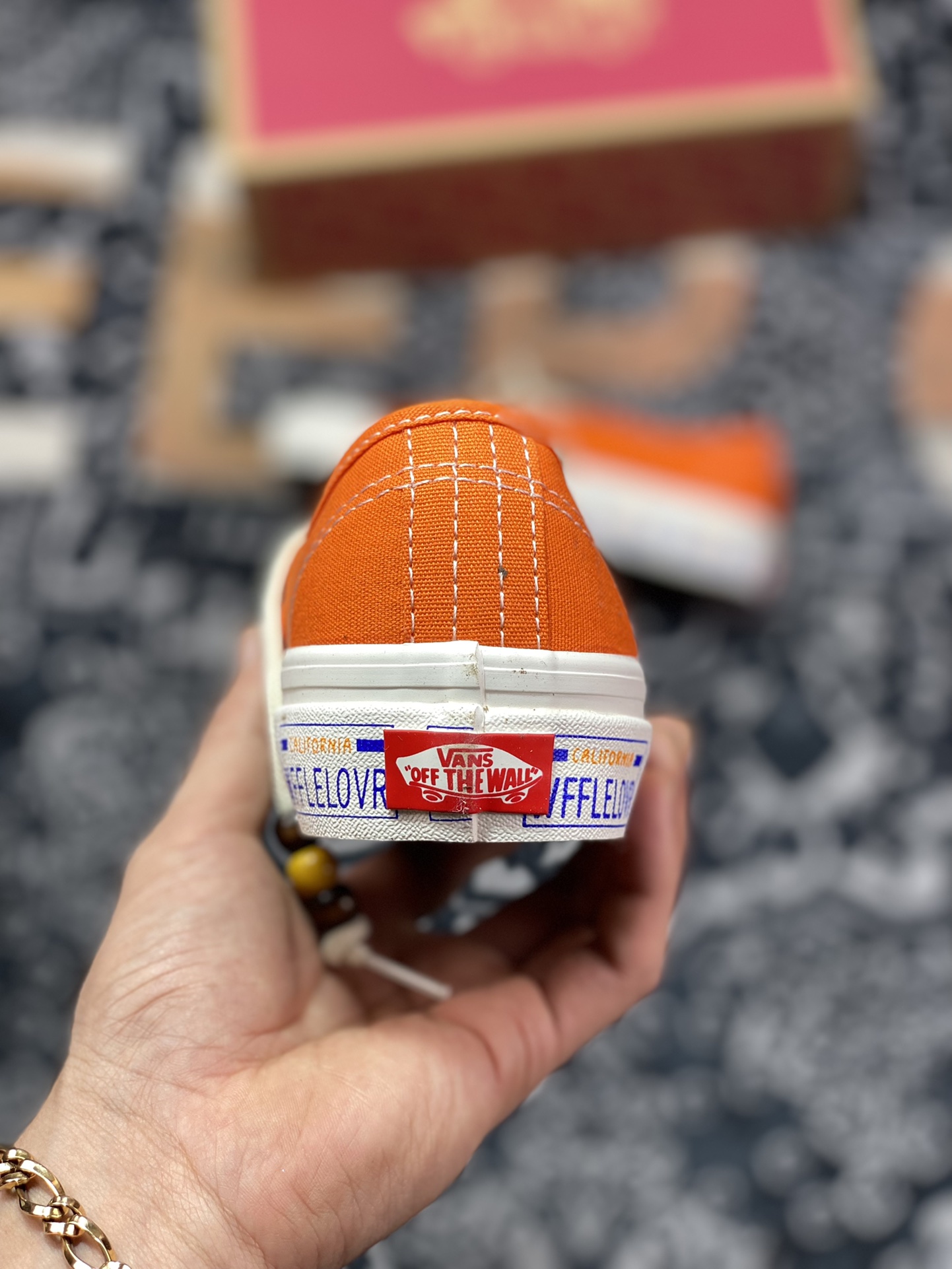 140   Vans Authentic 44 DX  春夏新款 活力橙串珠鞋带