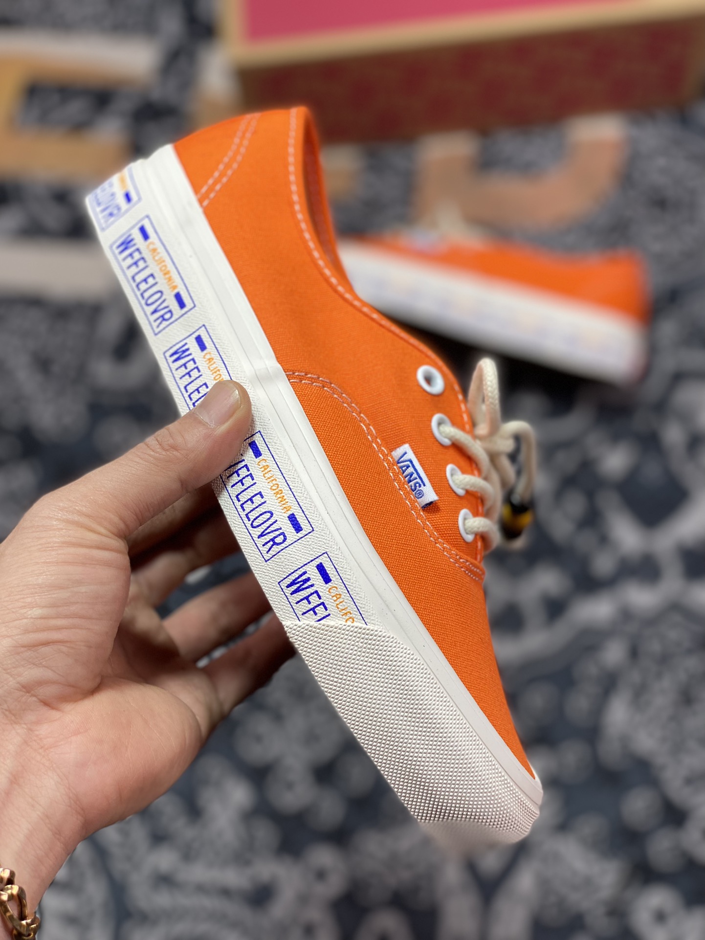 140   Vans Authentic 44 DX  春夏新款 活力橙串珠鞋带