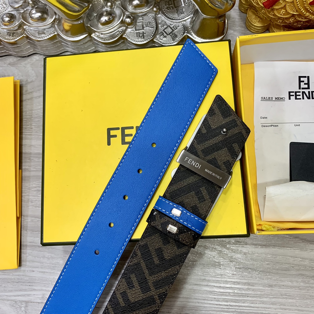 FENDI芬迪专柜同款宽4.0CM双