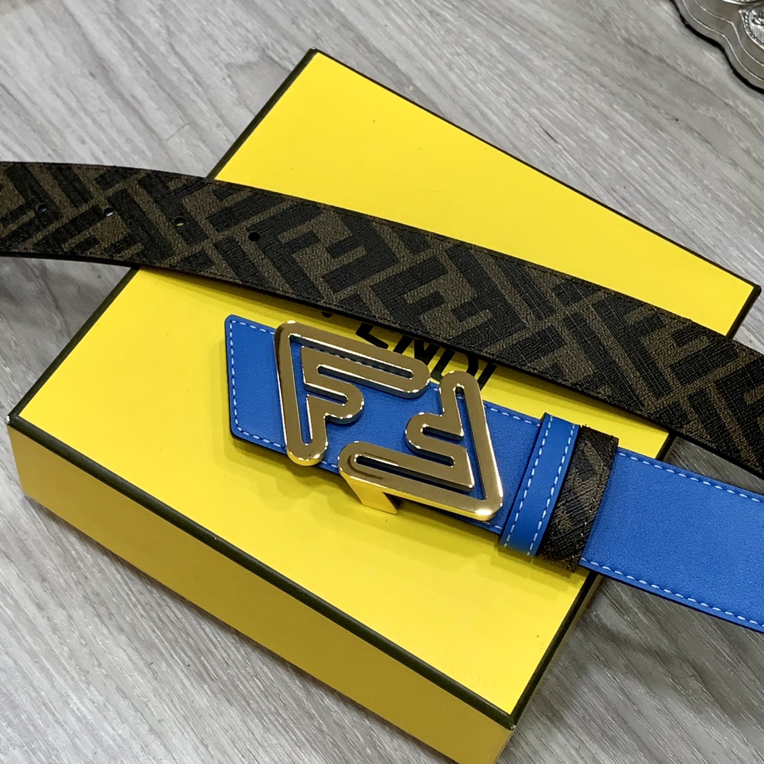 FENDI芬迪专柜同款宽4.0CM双