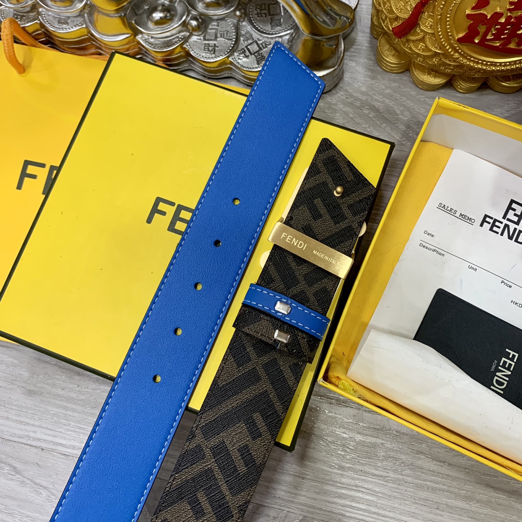FENDI芬迪专柜同款宽4.0CM双