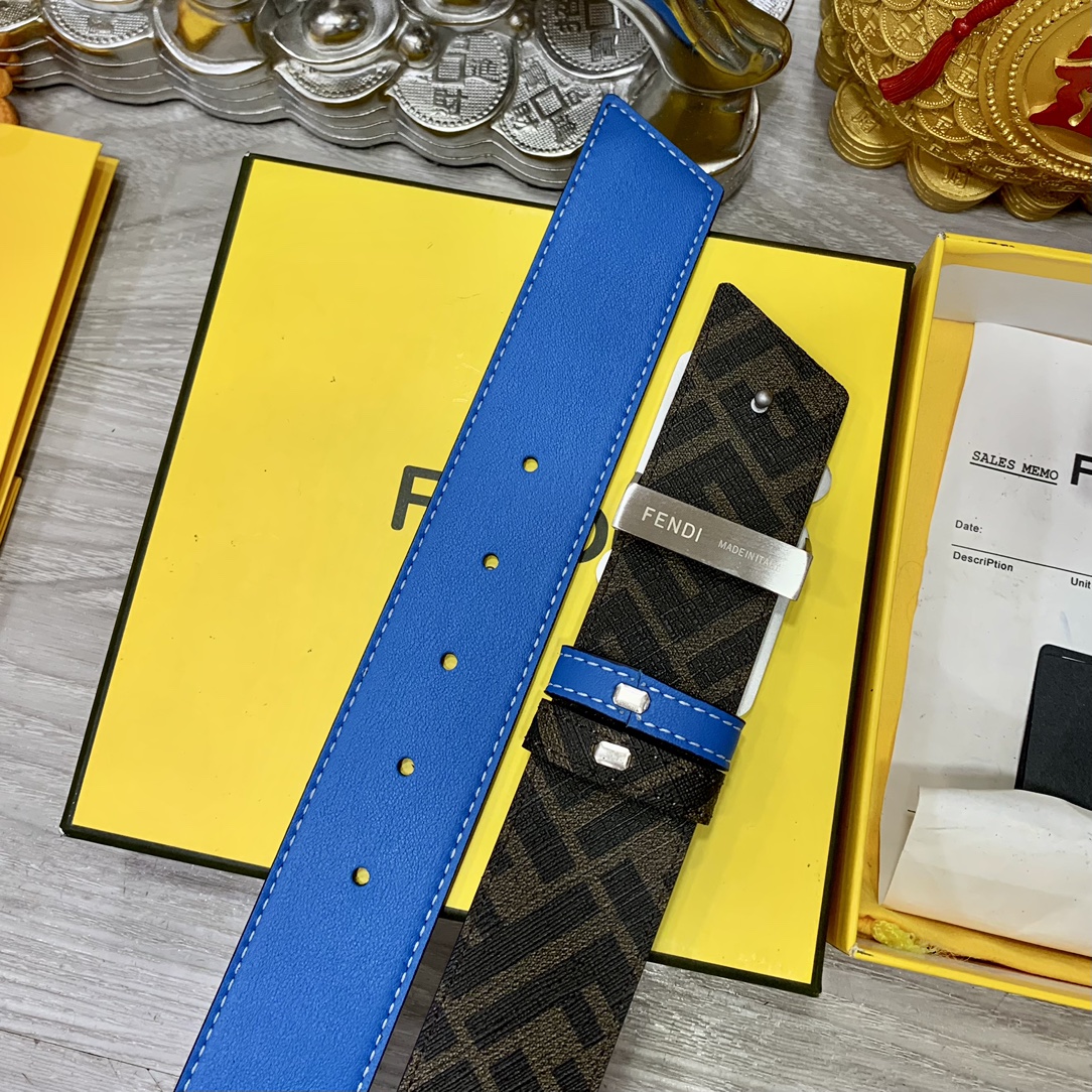 FENDI芬迪专柜同款宽4.0CM双