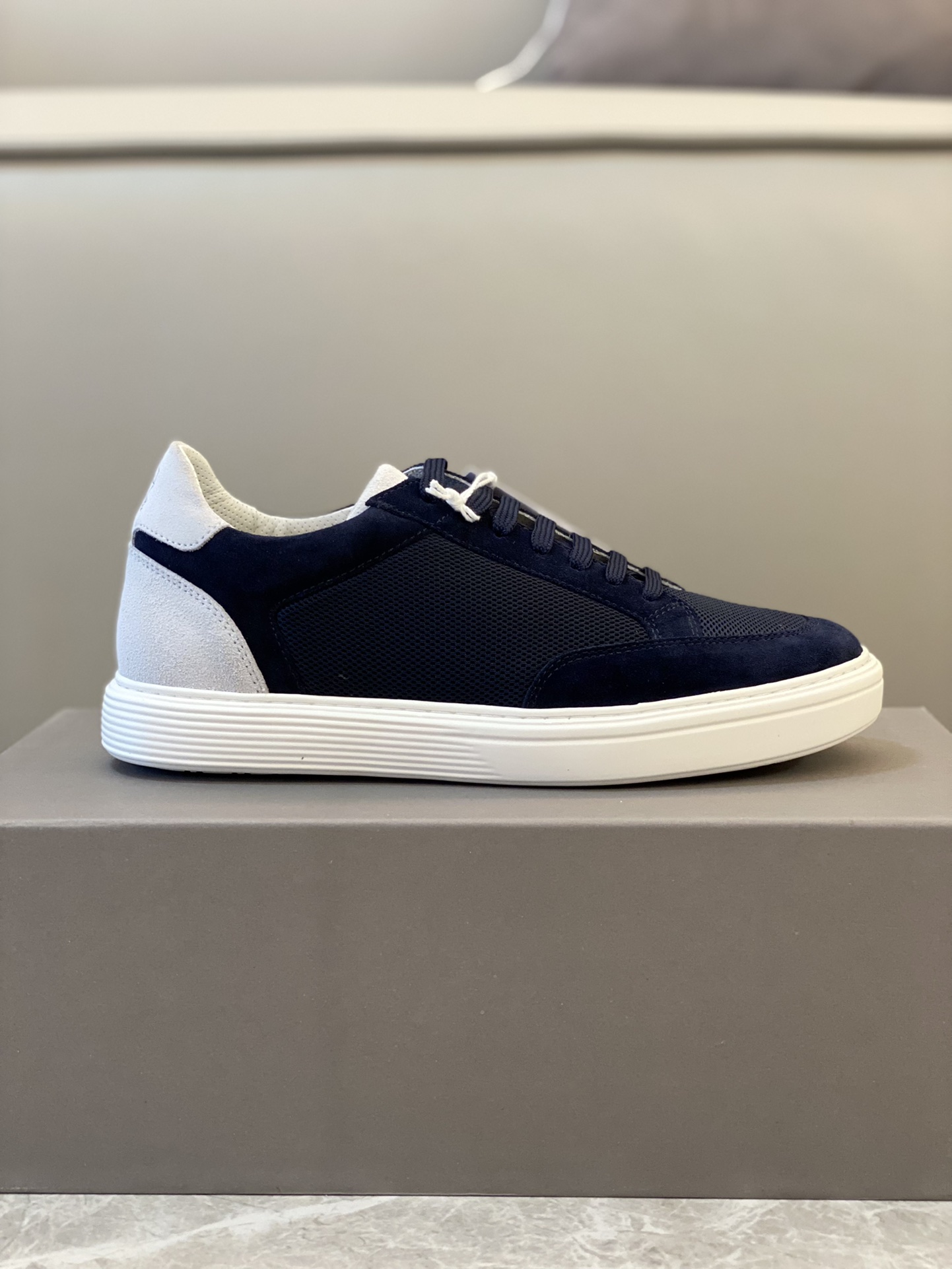 Brunello Cucinelli Primavera/Verano Nuevo Bloqueo de Color Tablero Deportivo Zapatos de Hombre ¡Este
