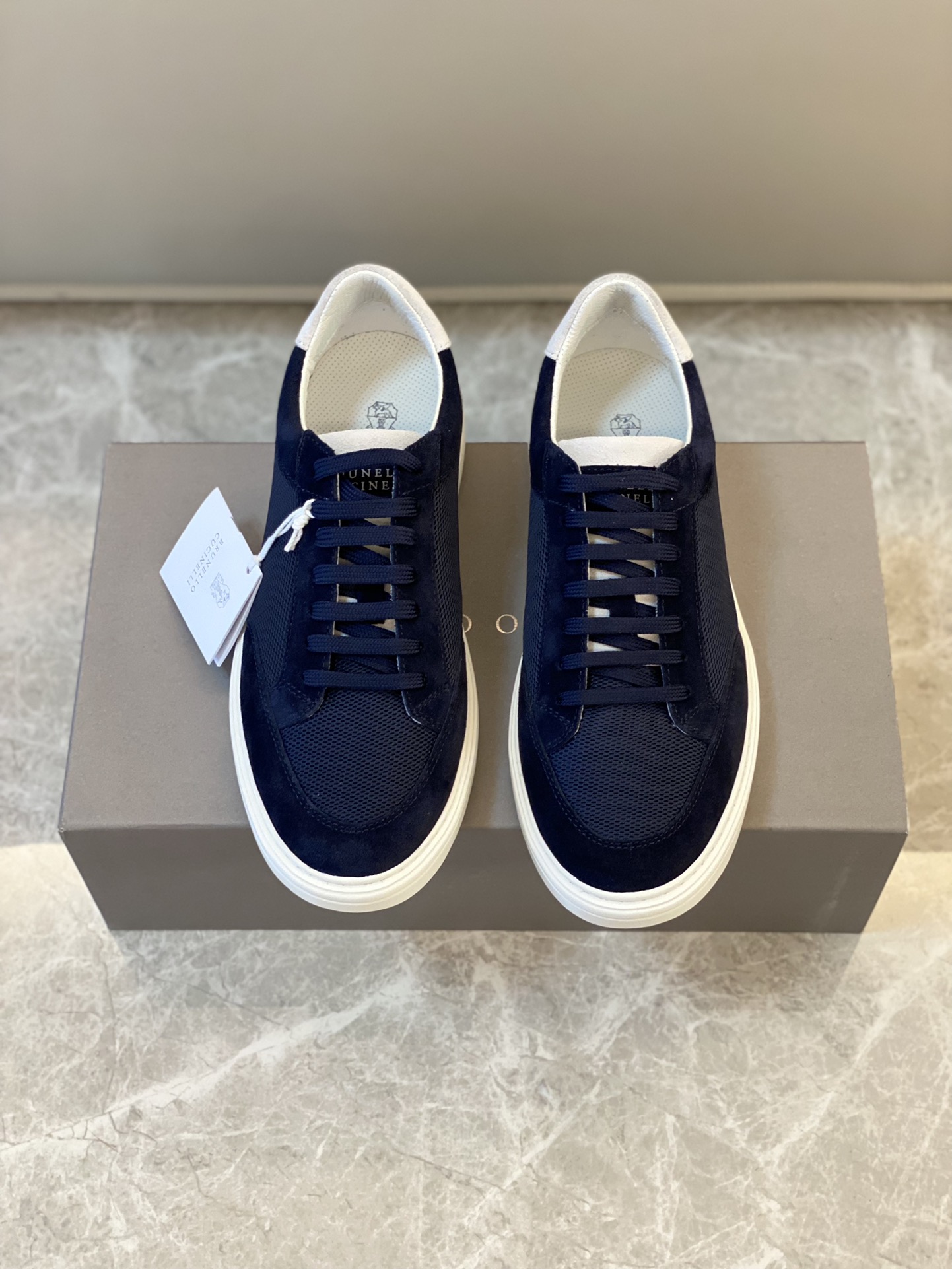 Brunello Cucinelli Primavera/Verano Nuevo Bloqueo de Color Tablero Deportivo Zapatos de Hombre ¡Este