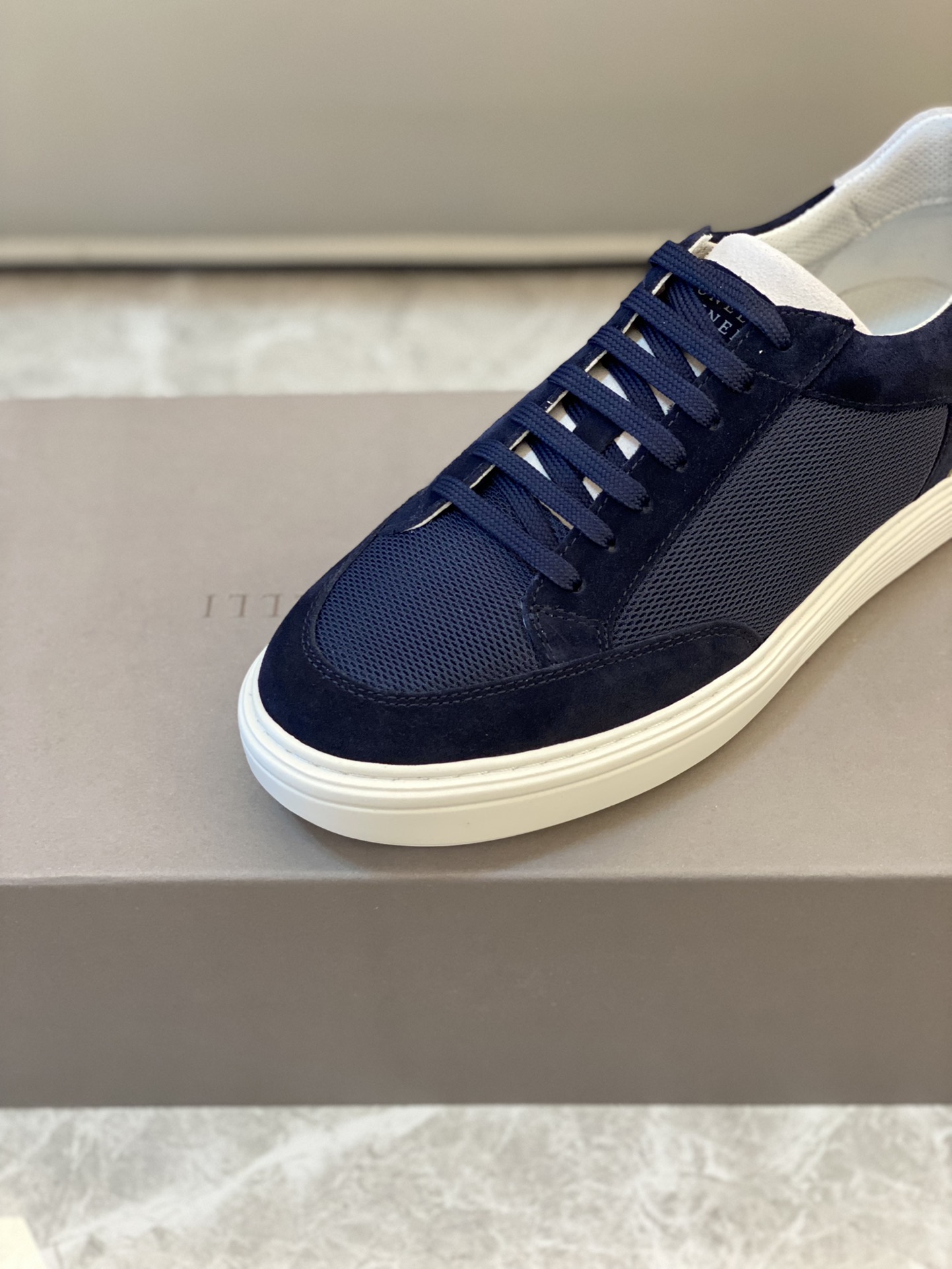 Brunello Cucinelli Primavera/Verano Nuevo Bloqueo de Color Tablero Deportivo Zapatos de Hombre ¡Este
