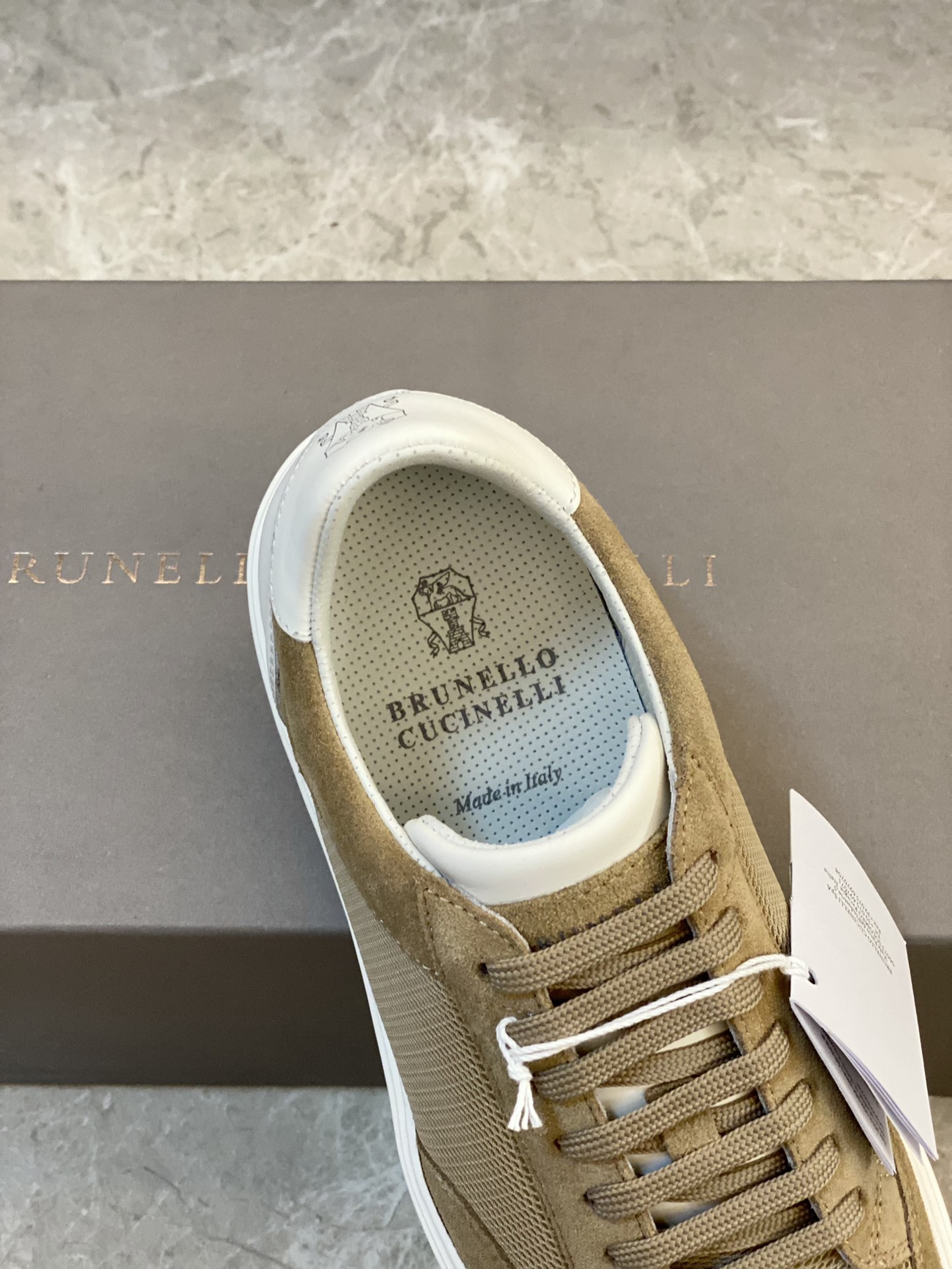 Brunello Cucinelli Primavera/Verano Nuevo Bloqueo de Color Tablero Deportivo Zapatos de Hombre ¡Este