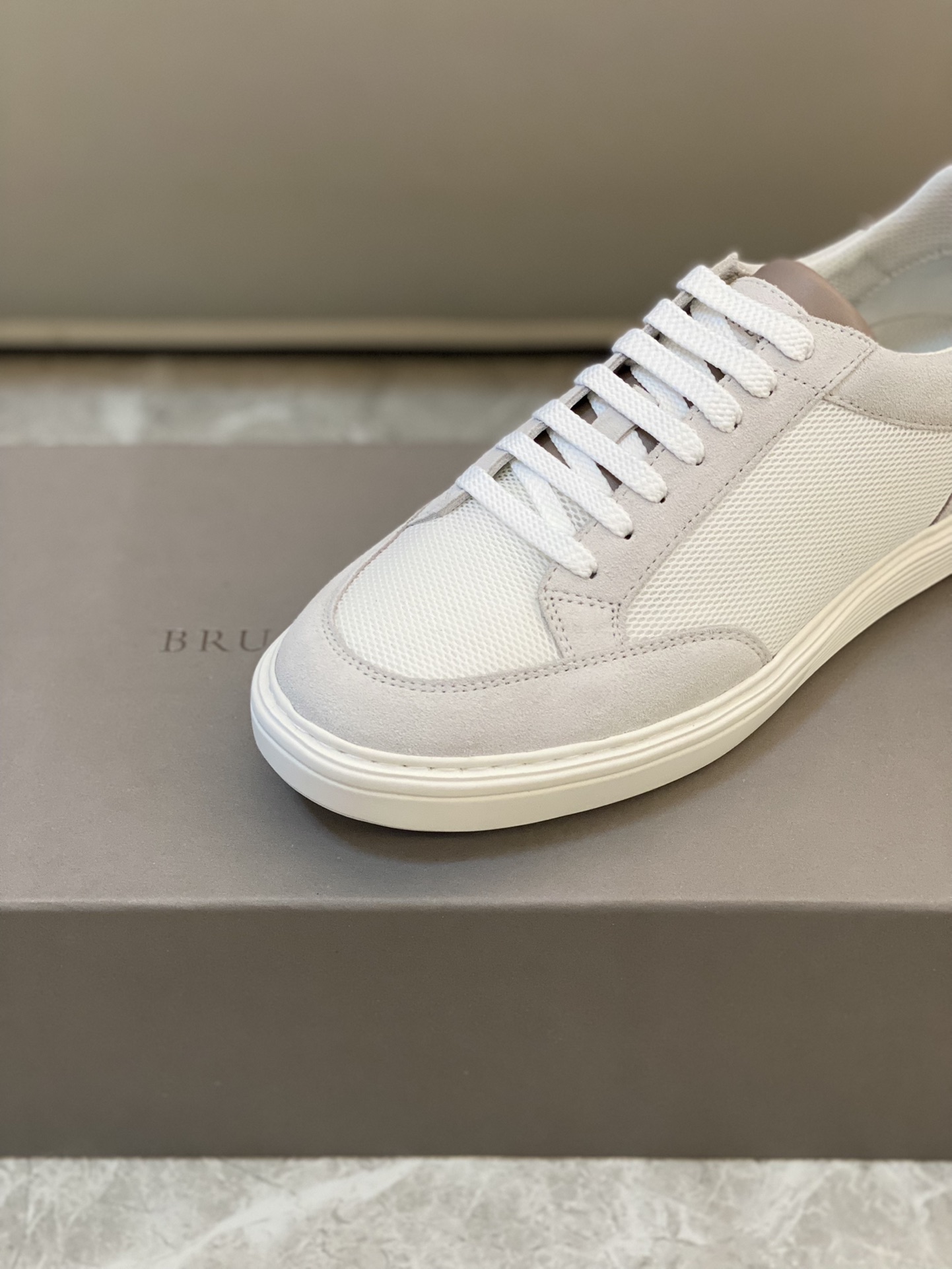 Brunello Cucinelli Primavera/Verano Nuevo Bloqueo de Color Tablero Deportivo Zapatos de Hombre ¡Este