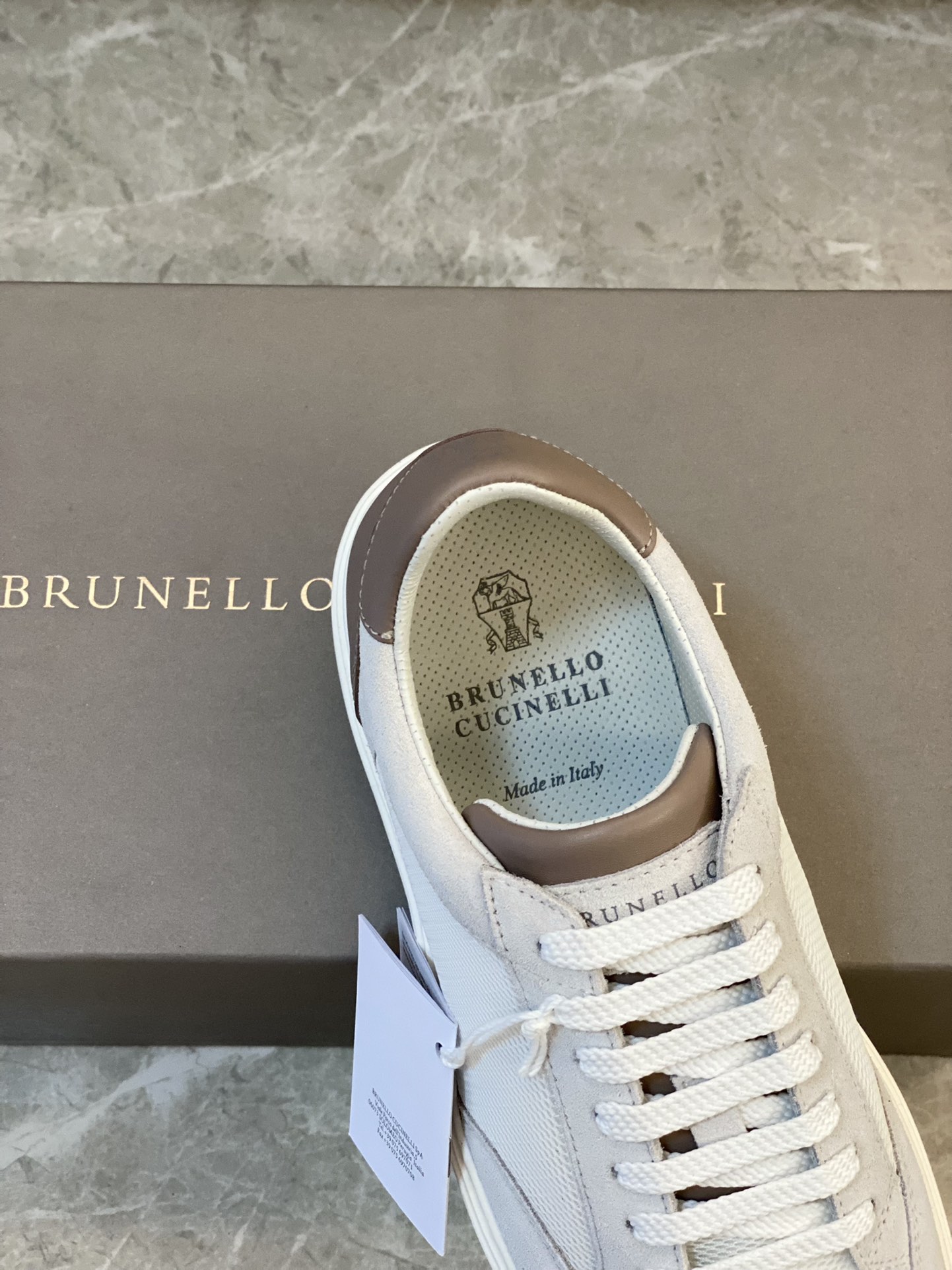 Brunello Cucinelli Primavera/Verano Nuevo Bloqueo de Color Tablero Deportivo Zapatos de Hombre ¡Este