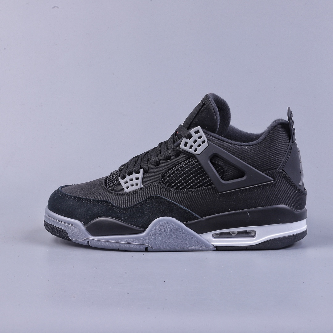 260 加强性价比Air Jordan 4 Retro ”Olive Canvas” AJ4 乔4黑灰牛仔 DH7138-006