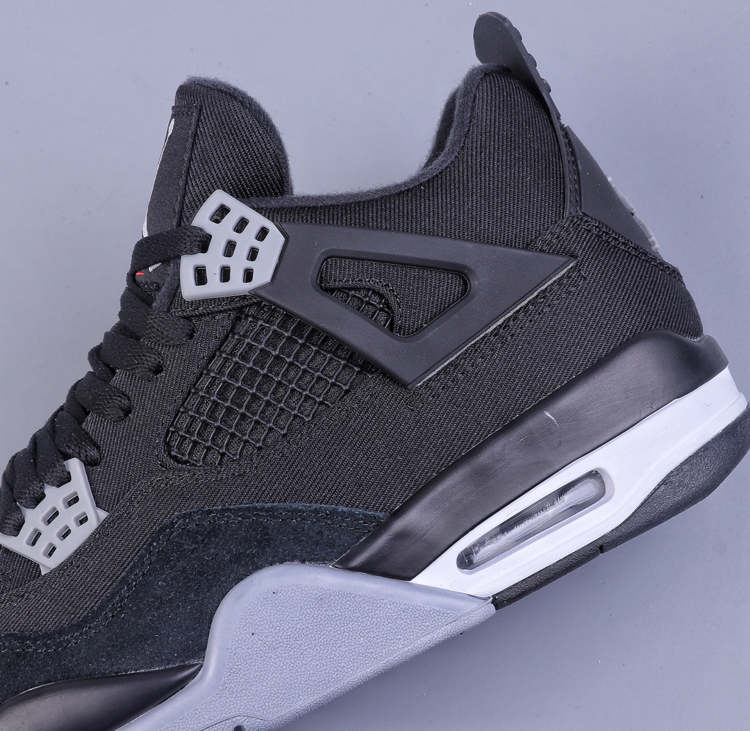 260 加强性价比Air Jordan 4 Retro ”Olive Canvas” AJ4 乔4黑灰牛仔 DH7138-006