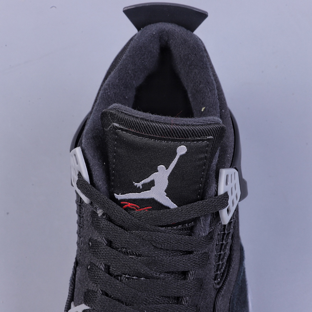 260 加强性价比Air Jordan 4 Retro ”Olive Canvas” AJ4 乔4黑灰牛仔 DH7138-006
