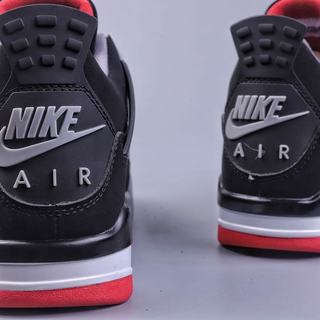 260 加强性价比Air Jordan 4 Retro “Bred” 新黑红复刻版  308497-060