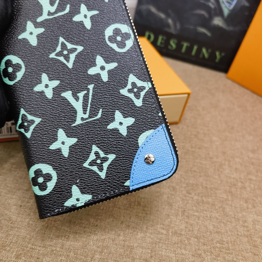 Clutch wallet with wrist strap