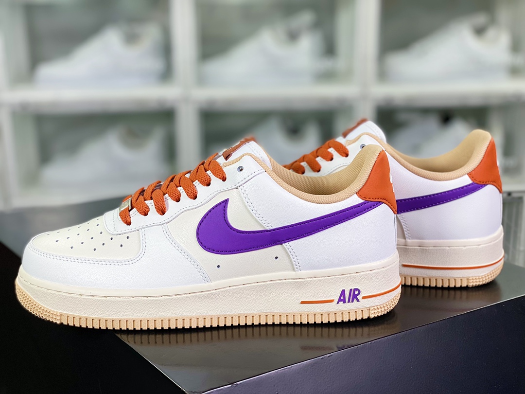 Air Force 1'07 Low ”White Beige/Orange Purple” Air Force 1 low top YY3188-102