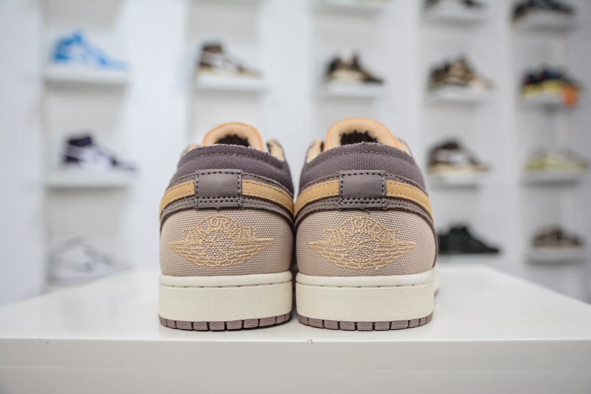 原装Air Jordan 1 Low 棕黄 AJ1乔1低帮休闲板鞋DN1635-200