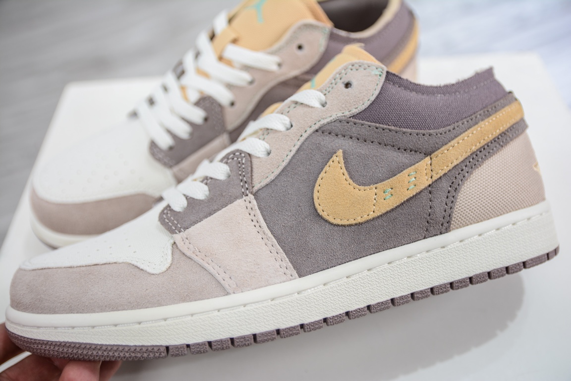 原装Air Jordan 1 Low 棕黄 AJ1乔1低帮休闲板鞋DN1635-200