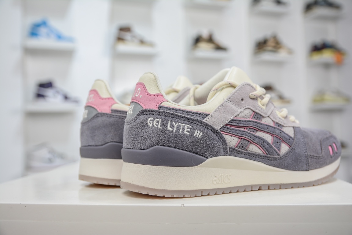 Asics Gel-Lyte III 3rd Generation Series Low-top Classic Retro Casual Sports Running Shoes ”Cement Light Gray” 1191A356-500