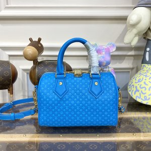 Louis Vuitton LV Speedy Bags Handbags High Quality Perfect
 Black Blue Red Cowhide Chains M22595