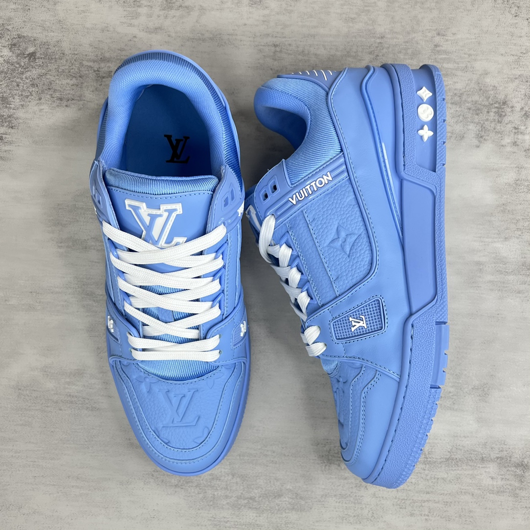 Louis Vuitton 新款上架 2023 Louis*Vuitto* LV Trainer 最新走秀款 大底和面料私模 绝对下血本费心思的一款鞋子 自Vifgil到来之后而设计的这一系列 每一季度都深受众多粉丝的青睐 TPU 大底 包装