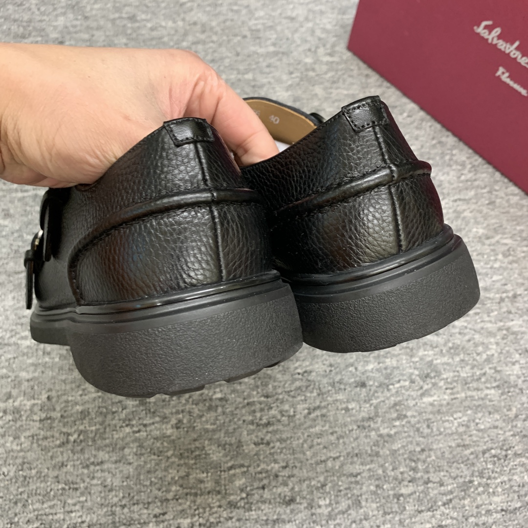 Ferragamo Style Leather Men's Shoes Men's Shoes Men's Shoes detail image 9 from source 783380