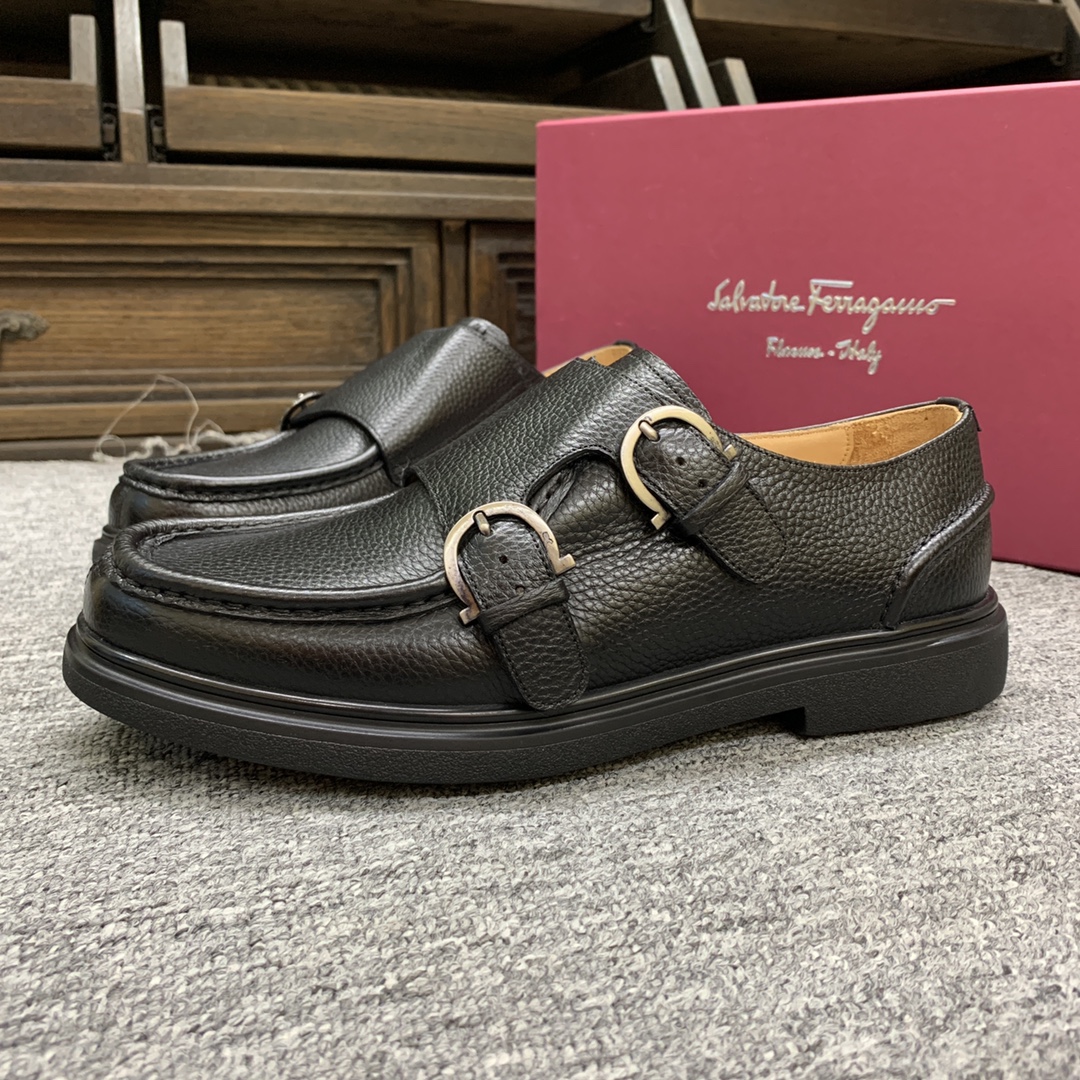 Ferragamo Style Leather Men's Shoes Men's Shoes Men's Shoes detail image 4 from source 783380