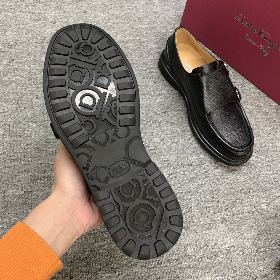 Ferragamo Style Leather Men's Shoes Men's Shoes Men's Shoes detail image 7 from source 783380