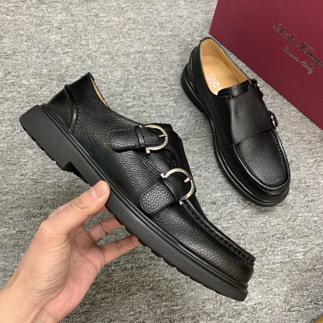 Ferragamo Style Leather Men's Shoes Men's Shoes Men's Shoes detail image 5 from source 783380