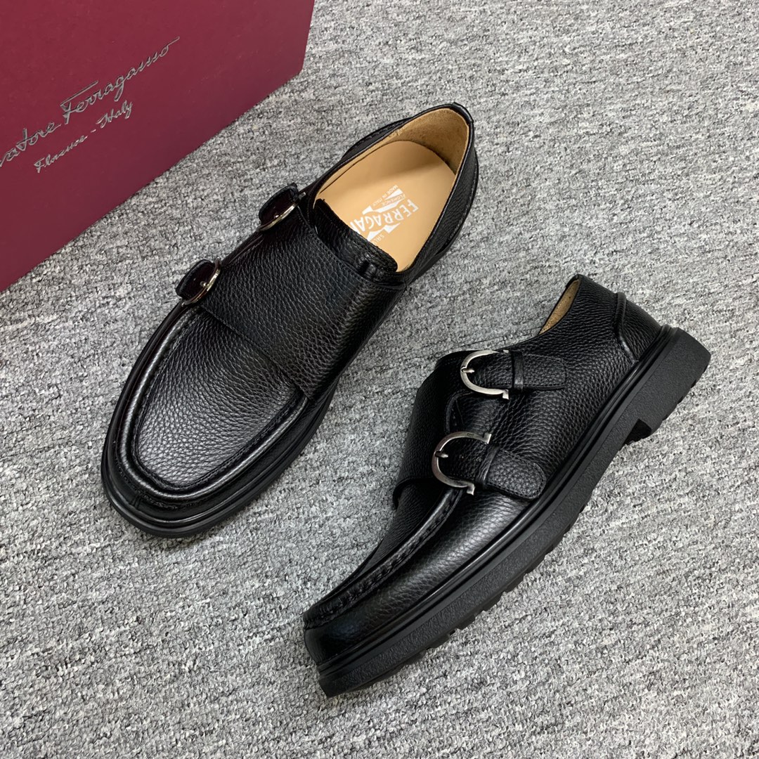 Ferragamo Style Leather Men's Shoes Men's Shoes Men's Shoes detail image 6 from source 783380