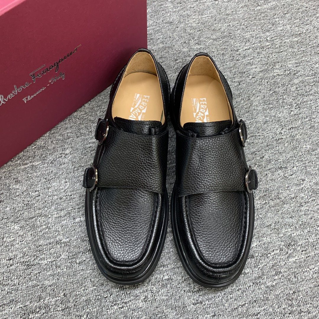 Ferragamo Style Leather Men's Shoes Lookbook Reference image 1