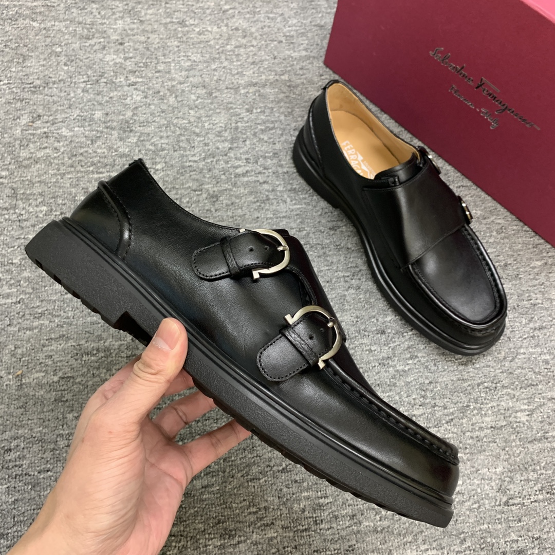 Ferragamo Style Leather Men's Shoes Men's Shoes Men's Shoes detail image 5 from source 783384