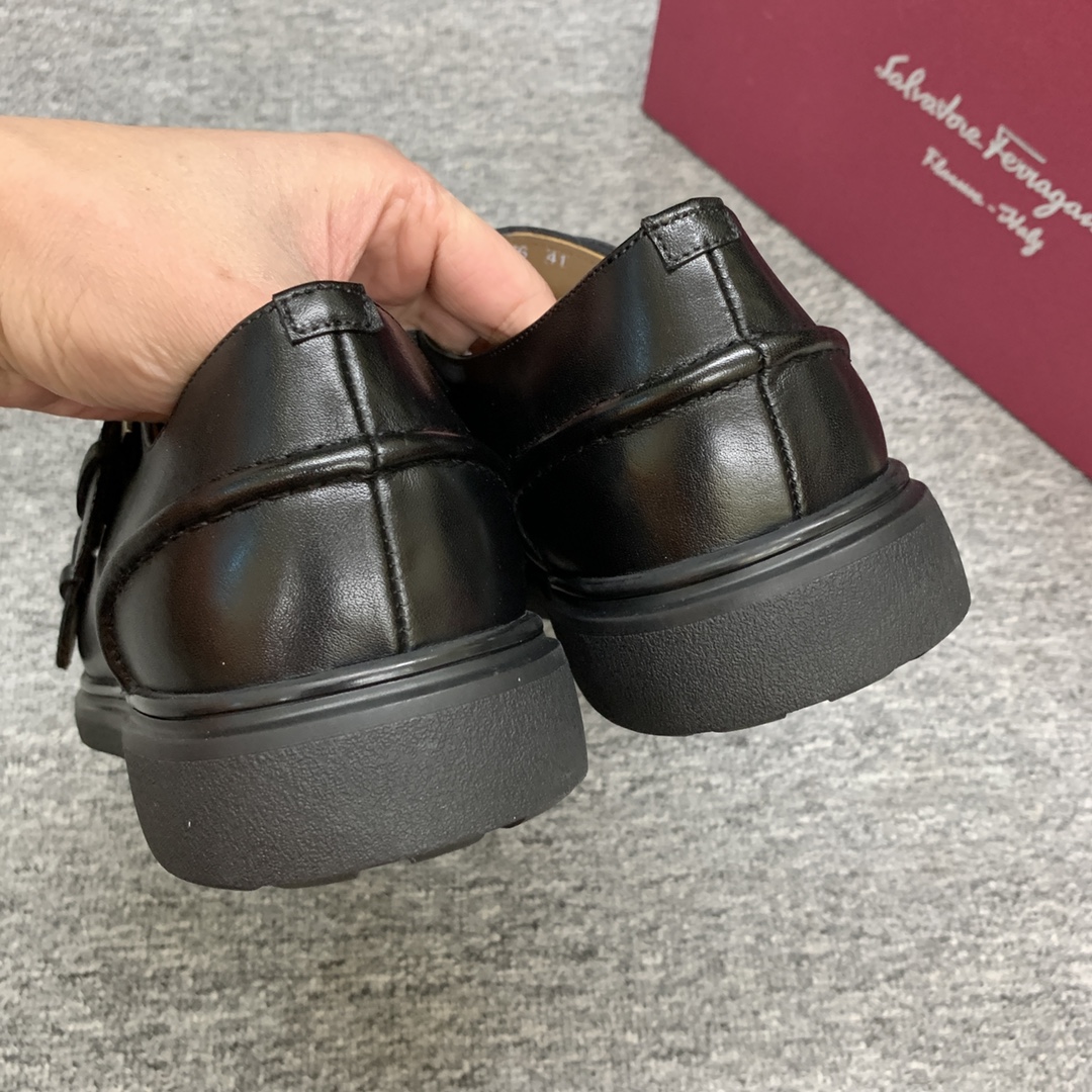 Ferragamo Style Leather Men's Shoes Men's Shoes Men's Shoes detail image 9 from source 783384