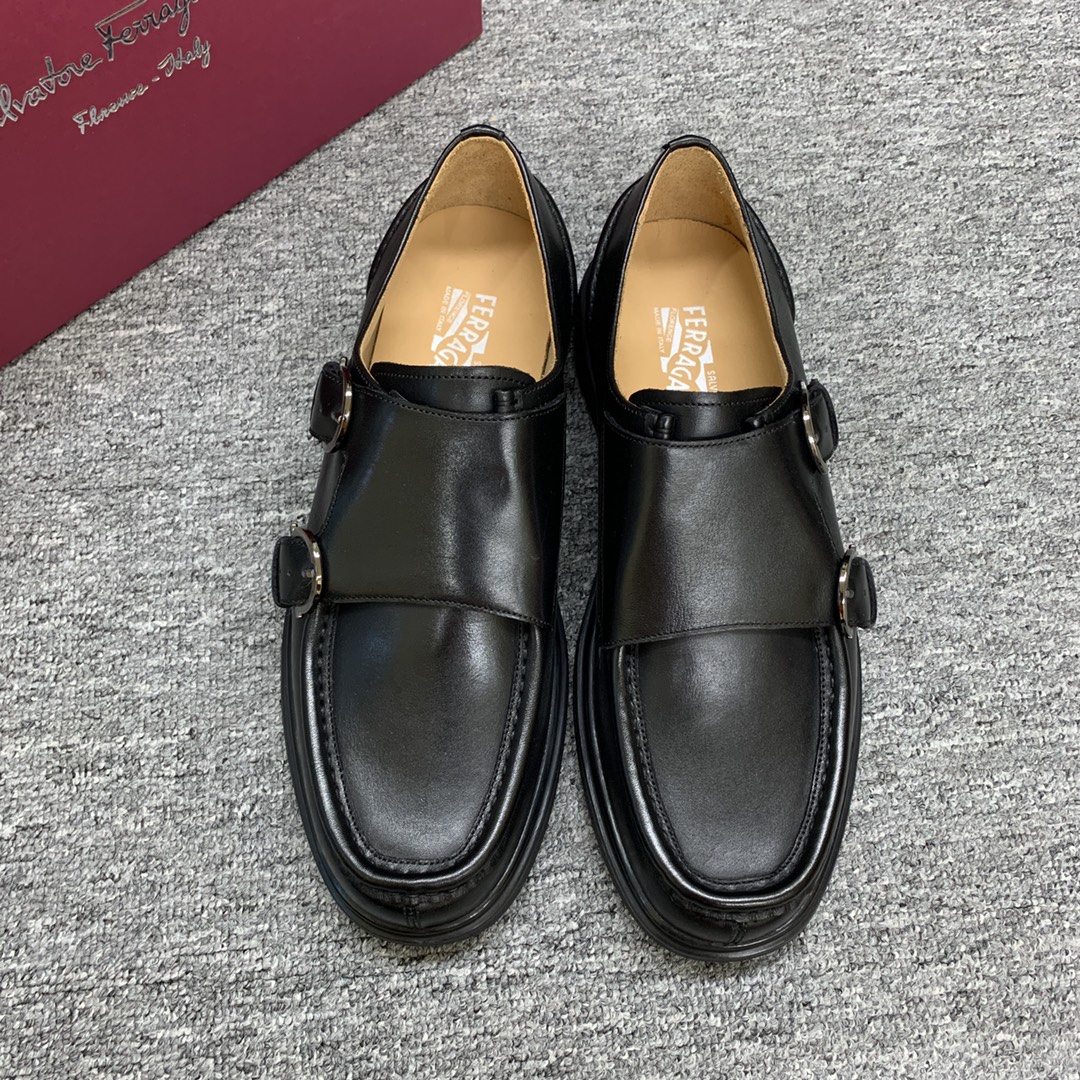 Ferragamo Style Leather Men's Shoes Lookbook Reference image 1